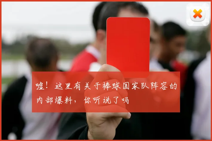 嘘！这里有关于棒球国家队阵容的内部爆料，你听说了吗